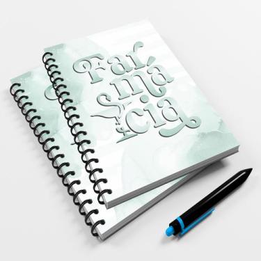 Imagem de Caderno Universitário 96fls Profissão Luxo Fermácia Mod. 02 - Premium