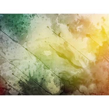 Imagem de DZJYQ 2 x 1,5 m, lindo deslumbrante, dourado, amarelo, verde, laranja, abstrato, colorido, textura em aquarela, retrato, rotativo, infantil, bebê, menina, pano de fundo para fotografia 574