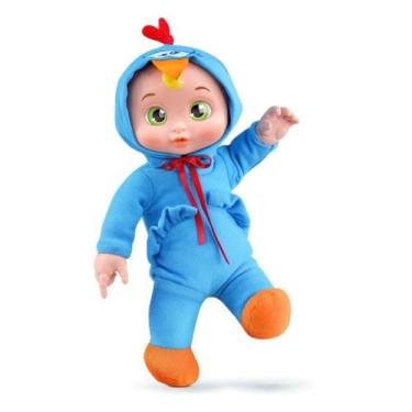 Imagem de Boneca Kilty Mini Galinha Pintadinha Naninha Bebê Kids C/ Chupeta - Su