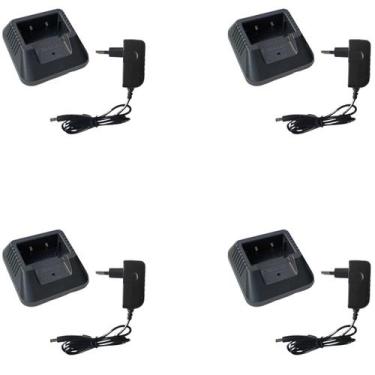 Imagem de 4 Base com Fonte Para Rádio Baofeng UV-5R UV-6R - Lellis Rocha