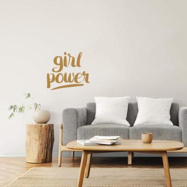 Imagem de Adesivo Frase Inglês Girl Power Poder Feminino Decoração - Kanto Store