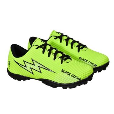 Imagem de Chuteira Society Soçiety Treino Adulto Infantil 34 ao 43 - black, Verd