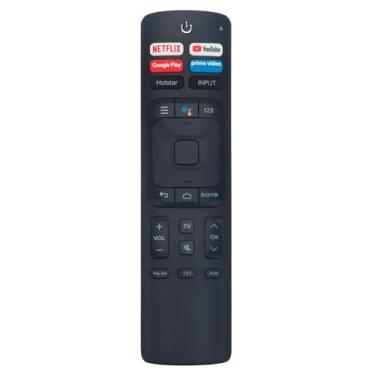 Imagem de Controle remoto de voz de substituição ERF3I69V compatível com Hisense TV 65Q8070E 65H9908 55Q8809 65Q8050E 55Q8020E 55Q8080E 55Q8090E 55H9908 55Q8030E 65Q8030E 0E 65Q. 8060E 55Q8070E 55Q8060E 65Q8809