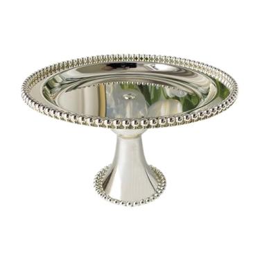 Imagem de Ioensy Bolo de ferro carrinho de exibição sobremesa carrinho decorativo prato de doces prato de frutas para festa jantares de natal decoração , Prata