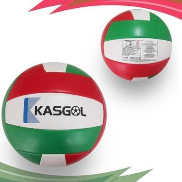 Imagem de Bola De Voleibol Kasgol Oficial Verde Vermelho E Branco