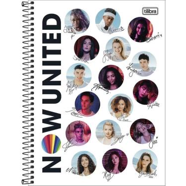 Imagem de Caderno Now United Capa Dura 1 Matéria 80 Folhas Fotos
