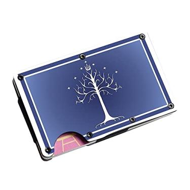 Imagem de Carteira de alumínio/aço inoxidável com clipe de dinheiro, porta-cartão de crédito, carteiras de metal para homens, acessórios, carteira minimalista com clipe de dinheiro e cartão de crédito,