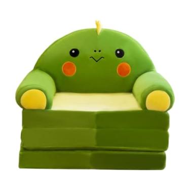 Imagem de YWJLQH Caso infantil dobrado, mini -poltrona lavável, cadeira de 2 em 1 de desenho animado, sofá dobrável para o quarto da sala de estar em casa, Style D