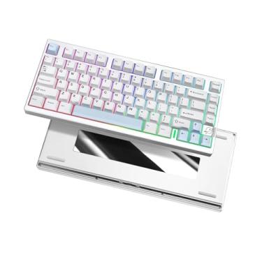 Imagem de YUNZII Teclado Mecânico Sem Fio Para Jogos Al75 Pro 75%, Cnc Totalmente Em Alumínio, Bt/2.4G/Com Fio, Teclas Pbt, Hot Swap Montado Na Junta, Luz De Fundo Rgb Personalizada, Programável Para Mac/Win