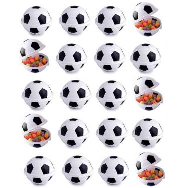Imagem de Kit com 50 Porta Mix Bola de Futebol Pote de Doces para Festas - Plasú