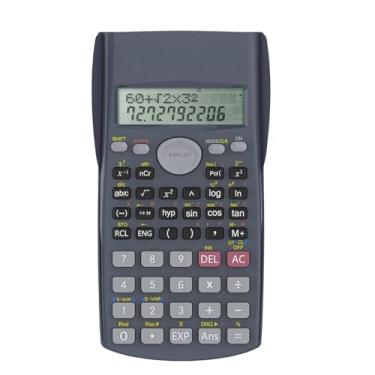 Imagem de Calculadora Científica de Engenharia, 240 Funções, Display de Linha Dupla, Ideal Escola e Escritório (Preto)