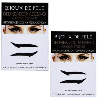 Imagem de Delineador Adesivo 2 pares Modelo Clássico Preto - BIJOUX DE PELE