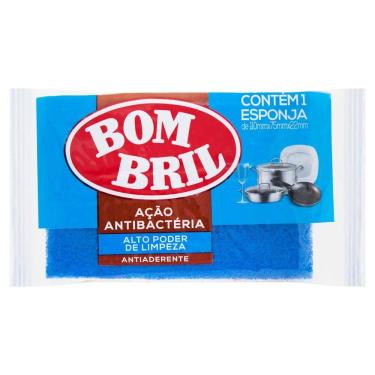 Imagem de Esponja de Limpeza Azul Antiaderente Bombril 1 unidade