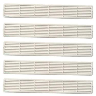 Imagem de Kit 5 Grades de Ventilação Superfície 50x8 cm Ventokit