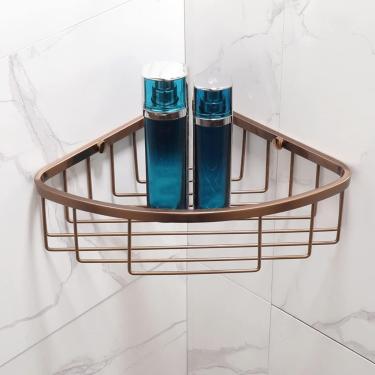 Imagem de Kit de acessório do banheiro, toalha de ouro rosa escovado, escova de banheiro, rack de papel, gancho de casaco, toalha, cesta de armazenamento