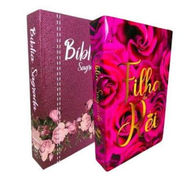 Imagem de Kit Biblia Sagrada Capa Dura c/ Harpa Letra Hipergigante - NoBrand
