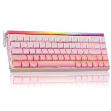 Imagem de Teclado para jogos AULA HERO 68 HE 60% com fio e retroiluminação RGB