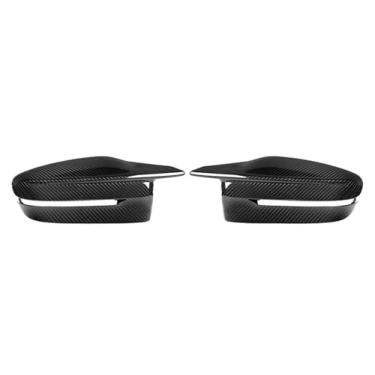 Imagem de Capa de espelho retrovisor de carro de fibra de carbono real, substituição de estilo OEM, tampas de espelho lateral compatíveis com BMW G87 M2 G80 G81 M3 G82 G83 M4 2021-IN(RHD)