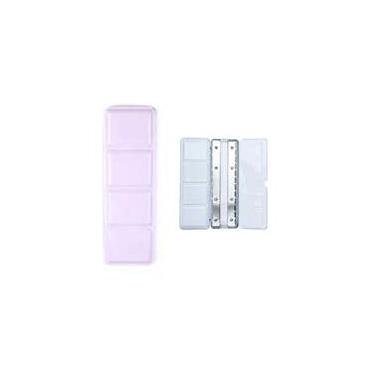 Imagem de Aliotech Travel Artist Empty Watercolor Tins Box Palette Paint Case, Medium Colorful Tin with 24Pcs Half Pans (Pink)