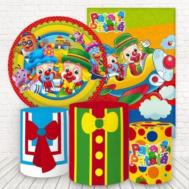 Imagem de Kit 2 Painéis E Capas 3D Sublimado Circo Fkpc-793
