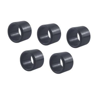 Imagem de UGPLM 5x de suporte de barra de barra de pesca Inserir protetor de barco de borracha de barro de bastão de backet de iate pólo de reposição de pólo de, Preto