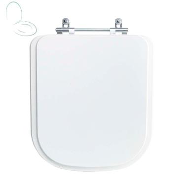 Imagem de Assento Sanitário Tampa De Vaso Branco Resina Poliester Elite Para Bacia Celite