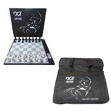Imagem de DGT Centaur + bolsa de transporte – Novo computador de xadrez revolucionário – Conjunto de xadrez eletrônico digital