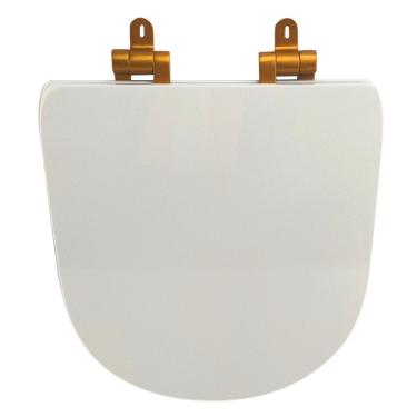 Imagem de Assento Sanitário Poliéster Para Louça Life-vogue Plus (celite-deca) Slow Close Matte Branco