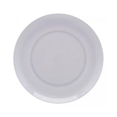 Imagem de Jogo 6 Pratos Rasos 25,5cm Milão Branco Plástico Melamina Lyor