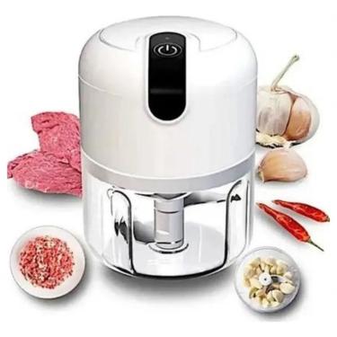 Imagem de Mini Processador De Alimentos Elétrico - Cozinha Prática E Rápida