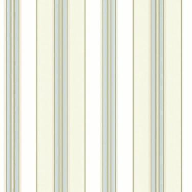 Imagem de Papel De Parede Waverly Stripes Lovers Lane Bege-azul Wa7779 - Rolo 10m X 0,52m