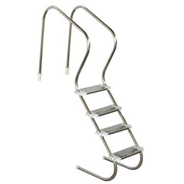Imagem de Escada Para Piscina Confort 2 Polegadas 4 Degraus Inox Duplo - Sodramar