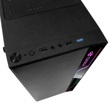 Imagem de Gabinete Gamer C3 Tech Mt-g400bk Mid Tower Com Led Sem Fonte