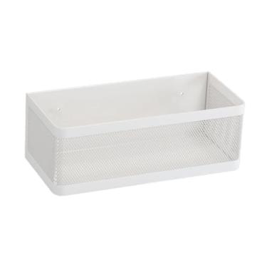 Imagem de Fenteer Prateleira para máquina de lavar, cesto de armazenamento, organizador de prateleira para geladeira, lavadora e secadora para uso doméstico, White L