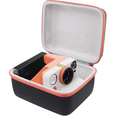 Imagem de khanka Estojo de transporte rígido para Polaroid Now 3rd Gen I-Type, Now+ 3, Now 2nd Gen, Flip, Originals Now I-Type, Originals Now+, I-2, OneStep +, OneStep 2 Instant Film Camera (zíper laranja)