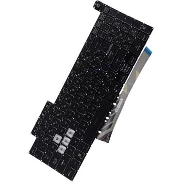 Imagem de NA Teclado De Substituição Com Retroiluminação Rgb Colorido Da Deal4Go Para Asus Fx507 Fa507 Fx707 Fa707 Tuf507 Tuf707 Fx507Zc-Es53 - Preto, 15,6 Polegadas
