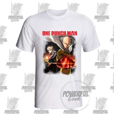 Imagem de Camiseta One Punch Man - POWERFUL GEEK, Branco, BABYLOOKGG