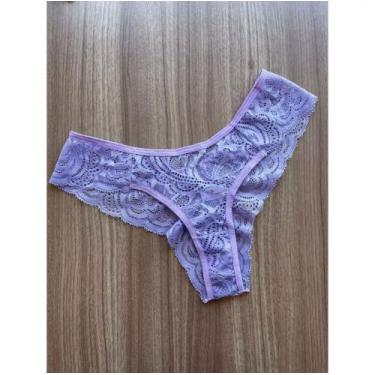 Imagem de Kit com 5 Calcinhas em Renda Fio Dental Sexy Lingerie Feminina Sensual