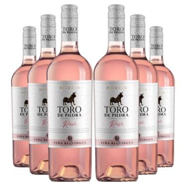 Imagem de KIT 6 Vinhos Chileno Toro De Piedra Reserva Rosé, 750ml