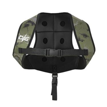 Imagem de Vaveren Colete de mergulho com peso para adultos, neoprene, fivela ajustável, colete de mergulho livre para atividades subaquáticas, pesca submarina, L or Xl