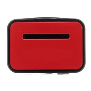 Imagem de Pedômetro de caminhada simples balcão de etapa 3D com clipe para homens Mulheres rastreando etapas A distância a pé Calorias CR 797 Fonte solar alimentada por bateria Fonte de (Vermelho)