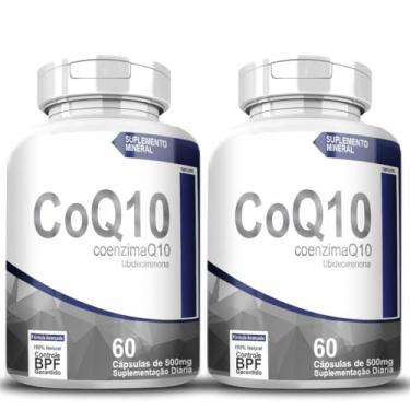 Imagem de Coenzima Q10 (CoQ10) 500mg – 120 Cápsulas, Suplemento Mineral - 2 Frascos