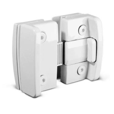 Imagem de Fechadura Janela Correr Vidro/Vidro Bate Fecha Branco - Component