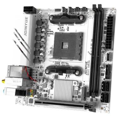 Imagem de QUASAR B550i GAMING ITX Placa-Mãe AM4 DDR4 64GB Ryzen 4000/5000, 2x M.2 NVMe, 4x SATA3, HDMI*2/DP, PCIe x16, USB 3.2, BIOS Clear, Sem Wi-Fi, Mini-ITX 17x17cm, Windows 10/11