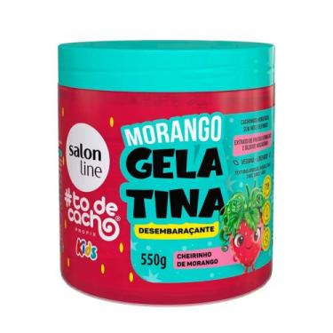 Imagem de Gelatina Salon Line Morango todecacho Kids Desembaraçante 550g