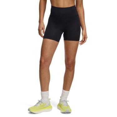 Imagem de Shorts de Corrida Under Armour Launch Elite 4 Feminino, Preto, M