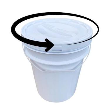 Imagem de Balde Plástico 20 L Tampa Rosca Para Colocar Nutella - Nastripack