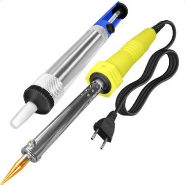 Imagem de Kit Para Soldagem Ferro de Solda 220V 30W + Sugador Solda - Startools