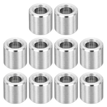 Imagem de PATIKIL Espaçadores de aço inoxidável M4, espaçador de metal de 12 peças de 4 mm ID x 8 mm OD x 8 mm C parafuso para parafuso 3/40.6 cm ou M4