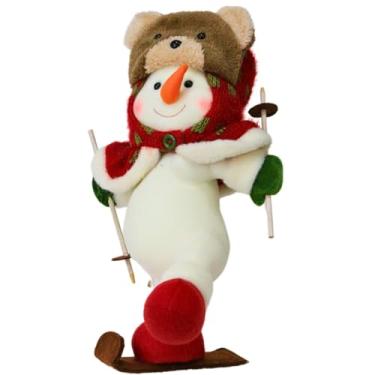 Imagem de Boneco de Neve Natalino em Pelúcia 38cm – Decoração Encantadora para o Natal (Natal, Chapéu de Urso, 1)